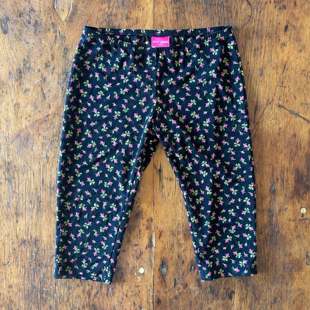 Y2K Betsey Johnson Rosebud Sheer Capris/Swim Cover-up